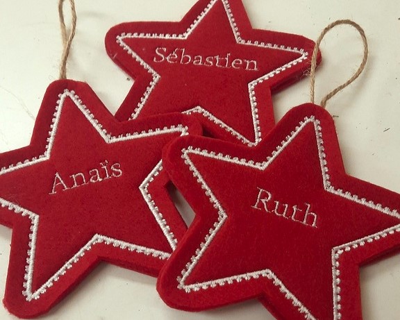 Ornament ster met naam