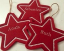 Ornament ster met naam
