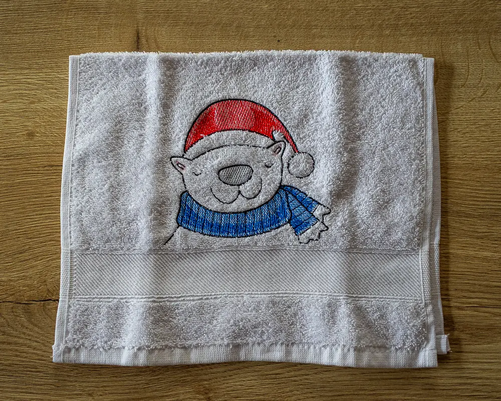 Gastendoekje kerst ijsbeer