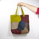 Handtas leer - limoen