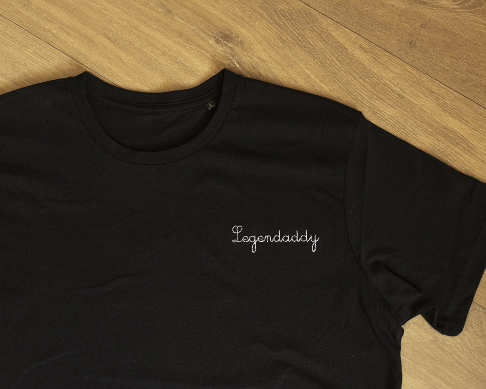 T-shirt Legendaddy (S, Grijs)