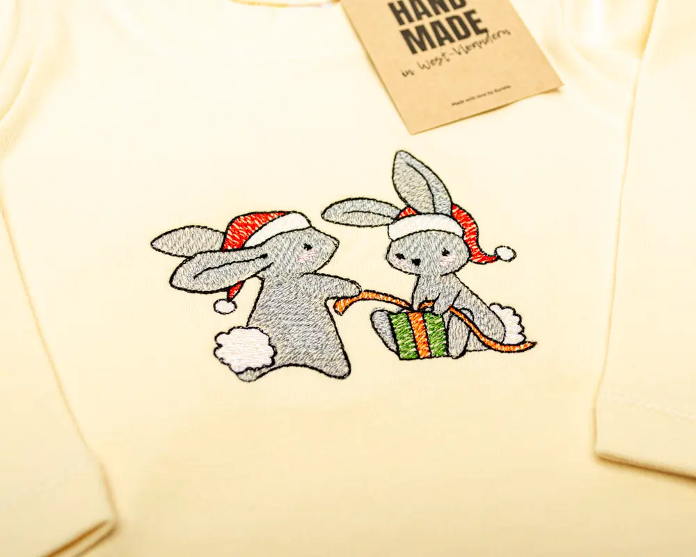 Shirt kerst konijn