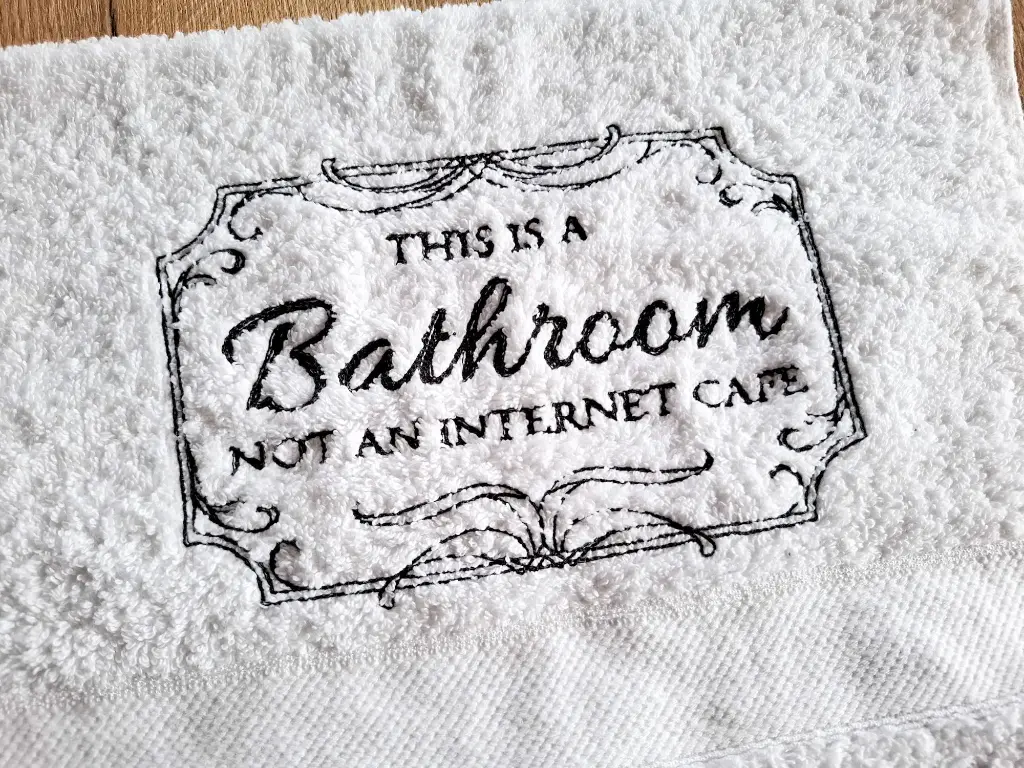 Gastendoekje badkamer