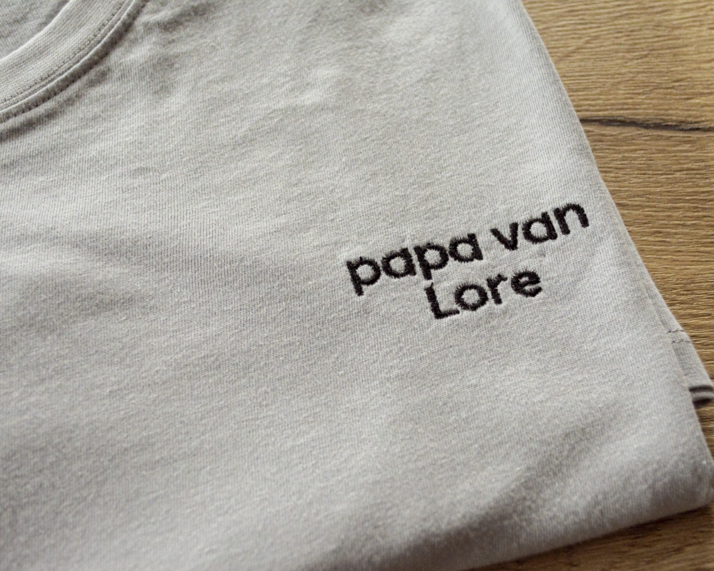 T-shirt papa van ... (S, Donker blauw)