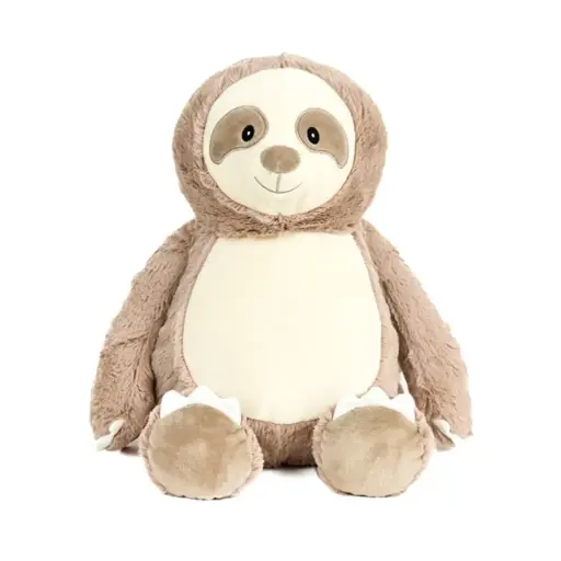 Luiaard knuffel met naam