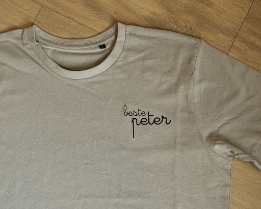 T-shirt beste peter script